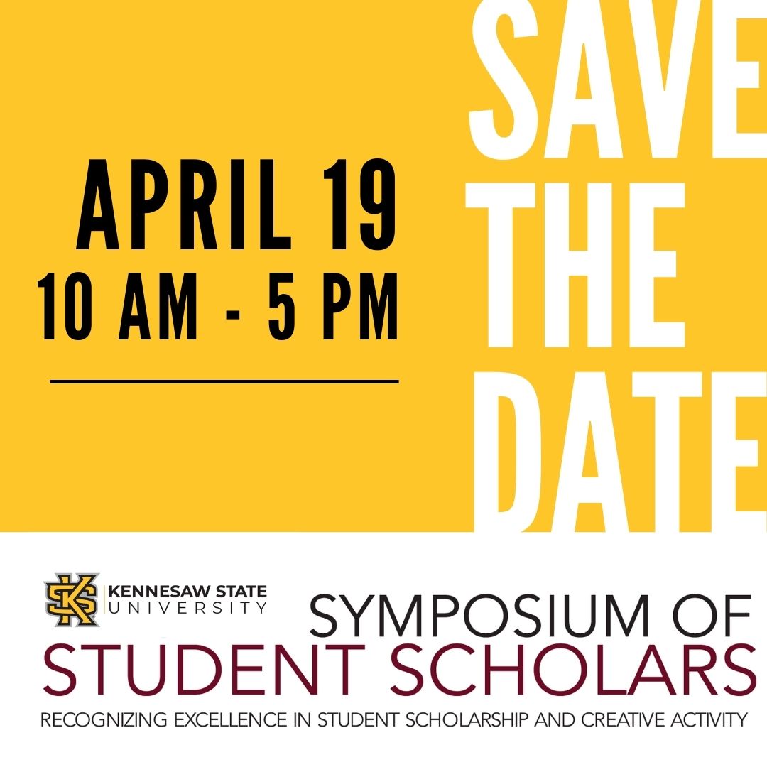 TODAY'S THE DAY! ➡️ Don't forget to come see the Symposium of Student Scholars today starting at 10 AM.