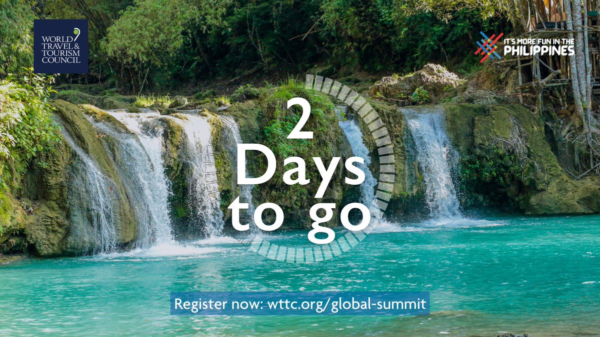 TourismPHL's tweet photo. 2 more days to #GSPhilippines! Join us in #RediscoveringTravel as we learn from business leaders, government officials, and experts about their insights and experiences.

Register at https://t.co/Ve5MeMc3Nk 

@WTTC @tpbphl

#ItsMoreFunWithYou #ItsMoreFunInThePhilippines https://t.co/IXbldKcnlY