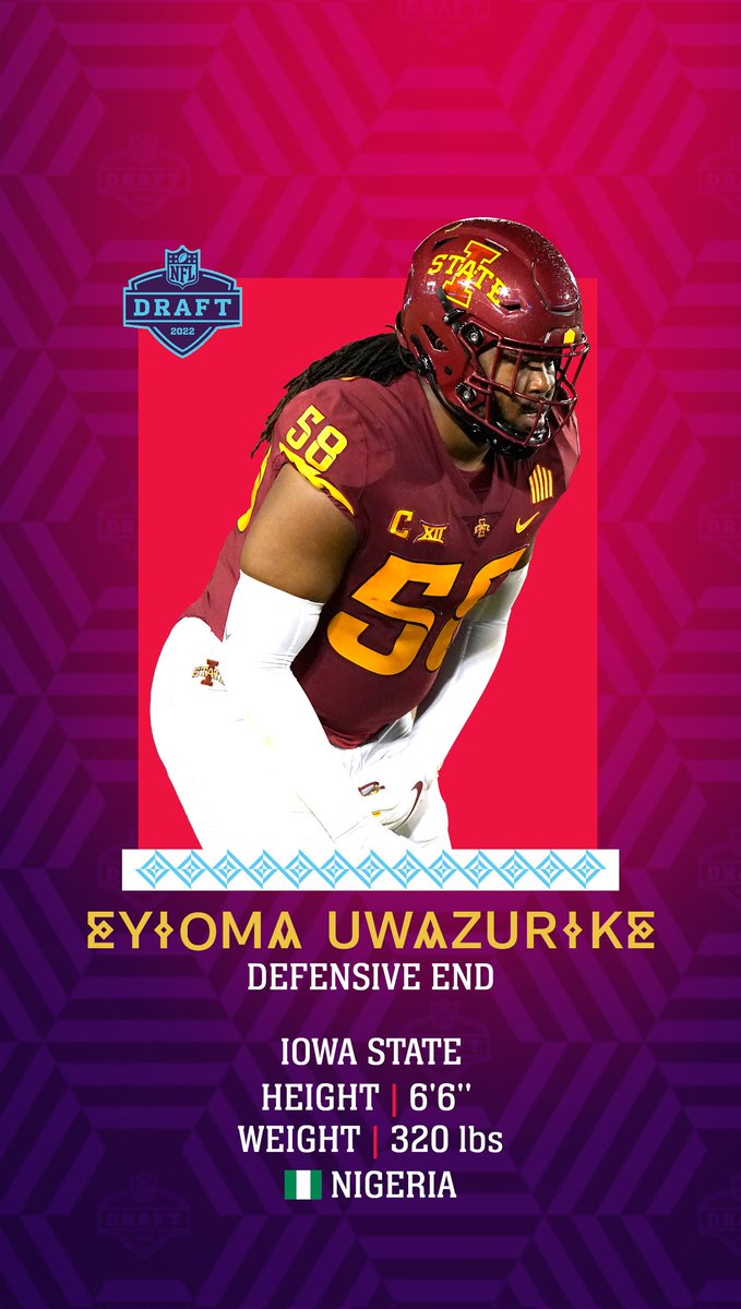 The 2022 #NFLAfrica Draft Prospects

<a href="/DavidOjabo/">KingJabo👑</a> 🇳🇬 🇬🇧 
<a href="/ChigTweets/">Chigoziem Okonkwo</a> 🇳🇬 
<a href="/EseziOtomewo/">Esezi</a> 🇳🇬 
<a href="/eyioma_/">🇳🇬 ENYIOMA UWAZURIKE</a> 🇳🇬 

#NFLDraft