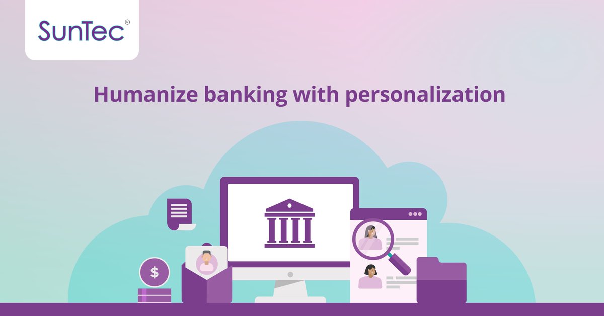 SunTecGroup's tweet photo. Banks are aiming to provide the same level of #Personalization to their #Corporate clients as they do to their retail clients. In the impact study curated by #Finextra, discover how banks can evolve into customer-centric institutions. https://t.co/otdUpU4DiX https://t.co/AlQlstzd7T
