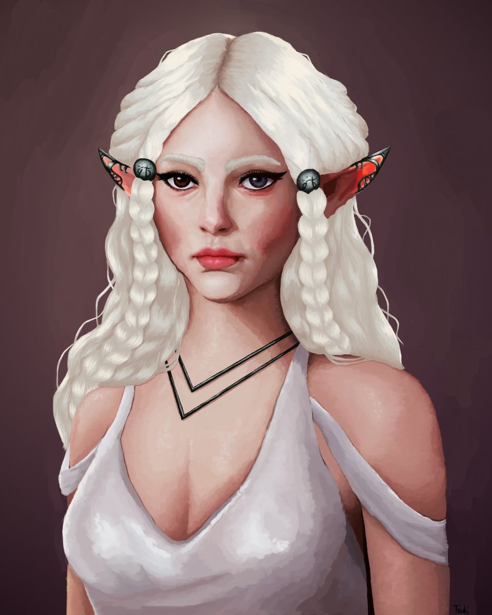 Hey twitter ^-^  This is a charakter i came up with💜
 wasnt too happy with the eyebrows but oh well c:
✴️Looking for some art moots for  inspiration✴️
   
#art  #artmoots  #ArtistOnTwitter #digitalart #artph