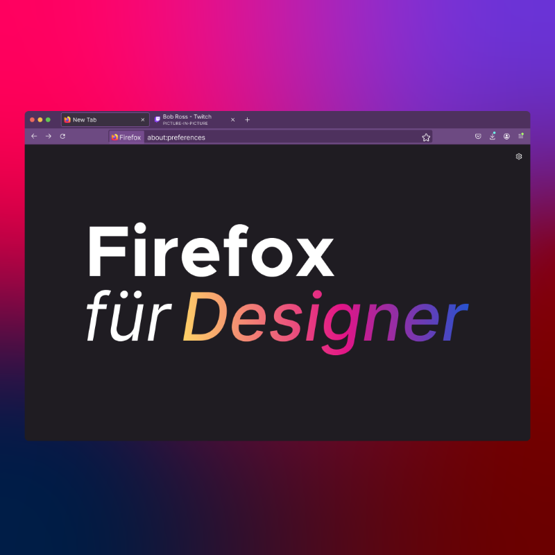 mozilla_germany's tweet photo. #Firefox fΓΌr #Designer: Bestimme #hexcodes mit der Farbpipette (MenΓΌ > weitere Werkzeuge), Schriften mit dem #addon WhatFont & gucke deine Tutorials mit der Bild-im-Bild-Funktion, wΓ€hrend du das neu gelernte direkt ausprobierst. Smooth.
