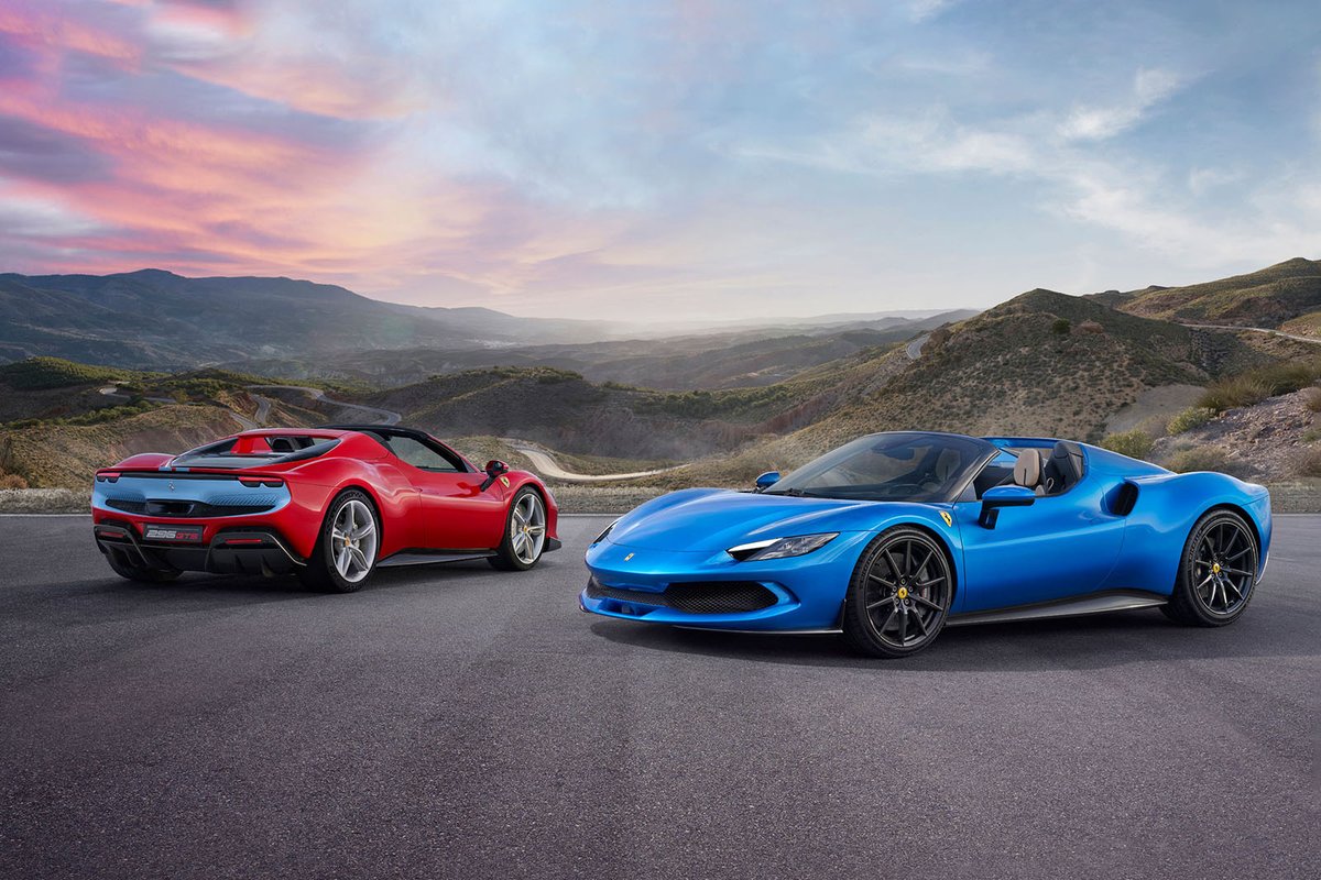 autocar's tweet photo. New 2022 Ferrari 296 GTS is 819bhp hybrid convertible https://t.co/s8O0juCTb4 https://t.co/AE3nGEIWQs
