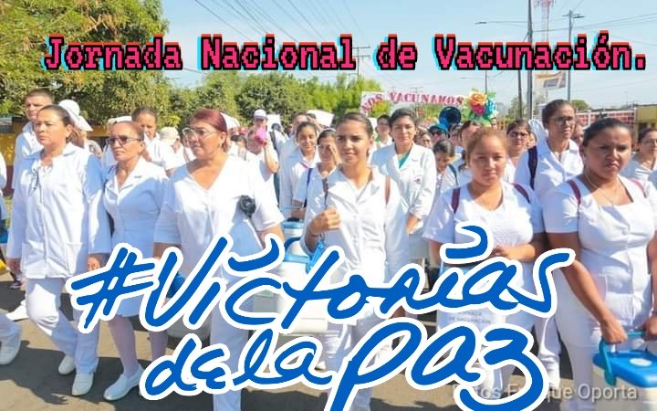 VirginiaCaler10's tweet photo. Hoy inicia la Jornada Nacional de Vacunación 
#VictoriasDeLaPaz 
#ManaguaSandinista
@AdonisS52926663 @mejia_tercero @Francis56443750 @marilex_ramirez @chiloloorozco @MarthaLorenaM14 @KatherineLupone @UnUt04 @zacharyperalta @hassiel_mendoza https://t.co/Nxxhuwl0l1