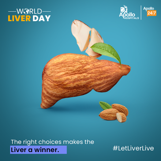 Vitamin E is known to protect the liver from extra fat deposits, also known as ‘Fatty Liver disease’.

Almonds are rich in Vitamin E, antioxidants, and unsaturated fats, lowering your blood pressure and also the risk of chronic liver disease.

The choice is yours.

 #LetLiverLive