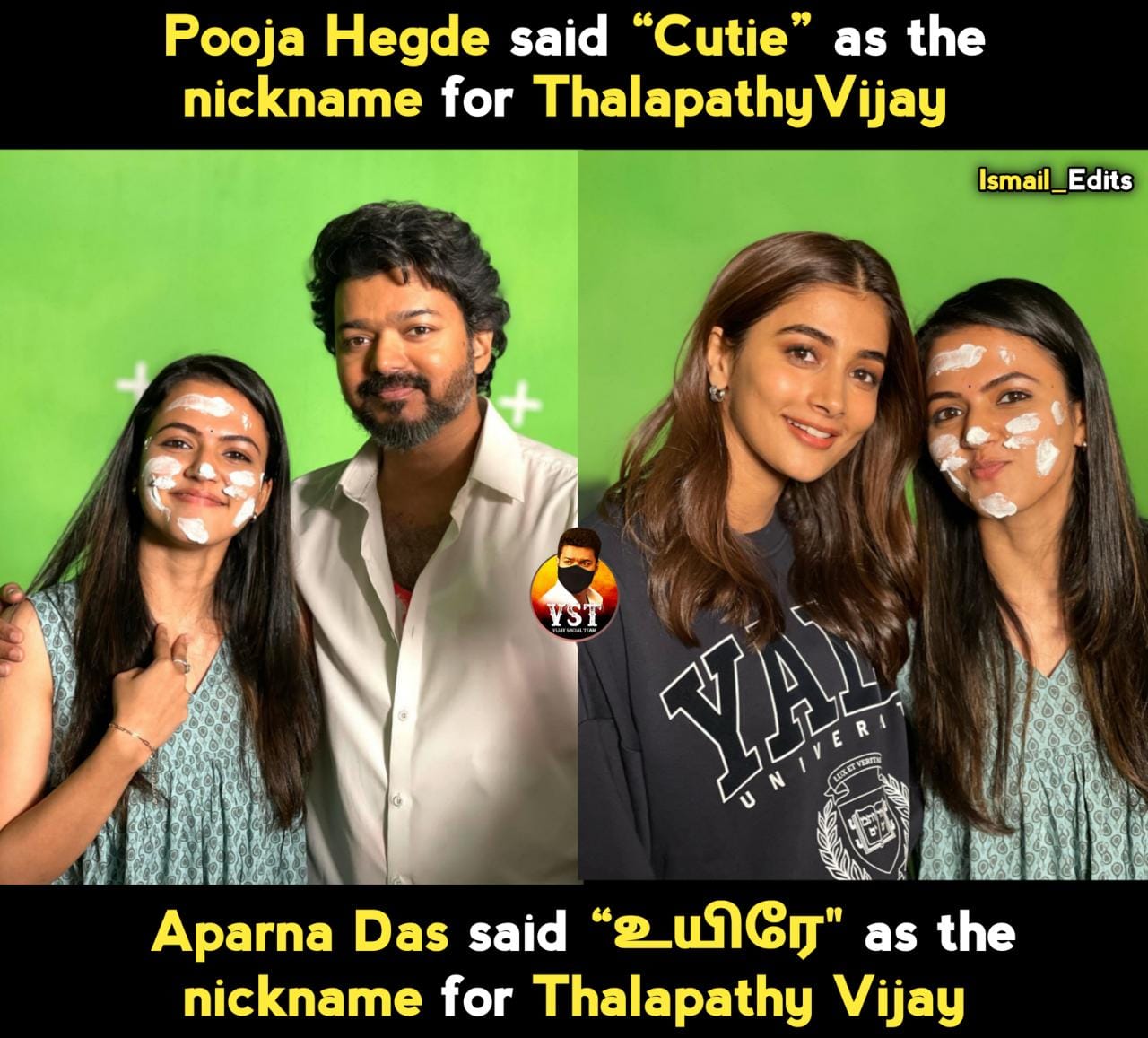 Vijay Social Teamⱽˢᵀ on Twitter "Pooja Hegde and Aparna Das nickname