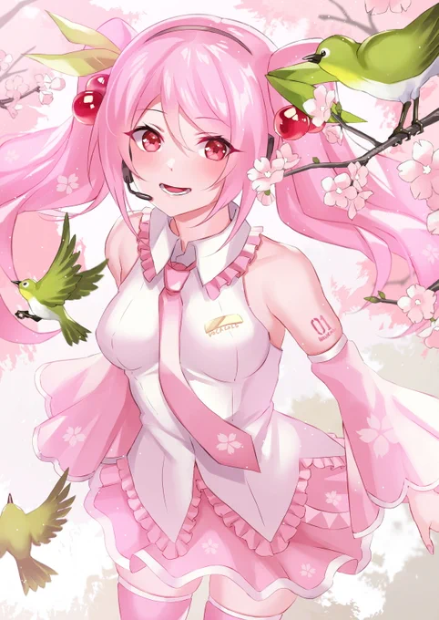 #初音ミク #VOCALOID  #桜ミク
ミクさんが小さいのかさくらんぼが大きいのかは永遠の謎 