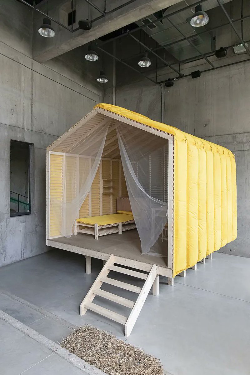 <a href="/DoppelStudio/">Döppel Studio</a> is thinking along the same lines with its new exhibition: "The Field of Possibilities."

This leisure micro-architecture can meet our needs for shelter, sleep and work as evidenced by the present furniture.

designboom.com/architecture/t… via <a href="/designboom/">designboom</a>