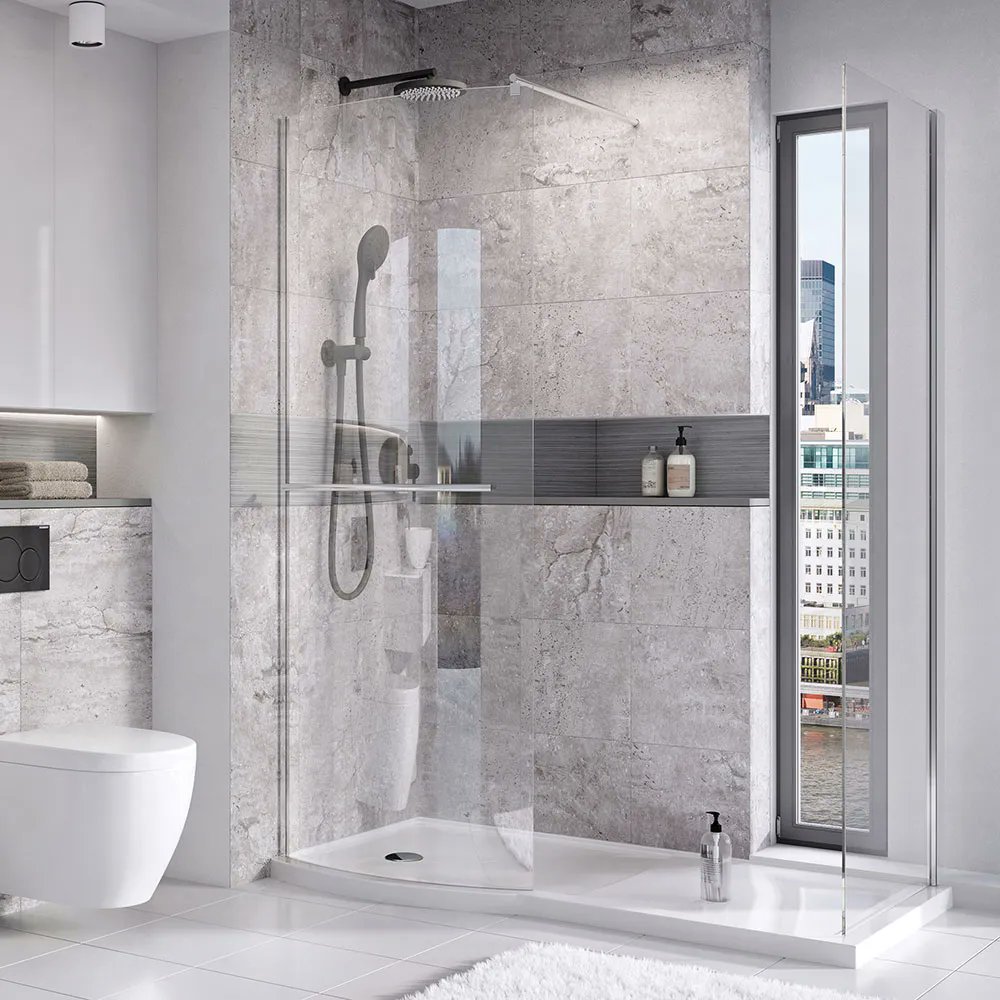 romanltd's tweet photo. If you think white looks too sterile and you’re not a fan of bolder shades, going for light neutral grey tones is a safe choice to add interest while opening up the space and making it look brighter💧✨
Lumin8 Colossus Curved Panel | https://t.co/PaCTEK1EX4
#wellnesspost #showers https://t.co/fY2OX75SP0