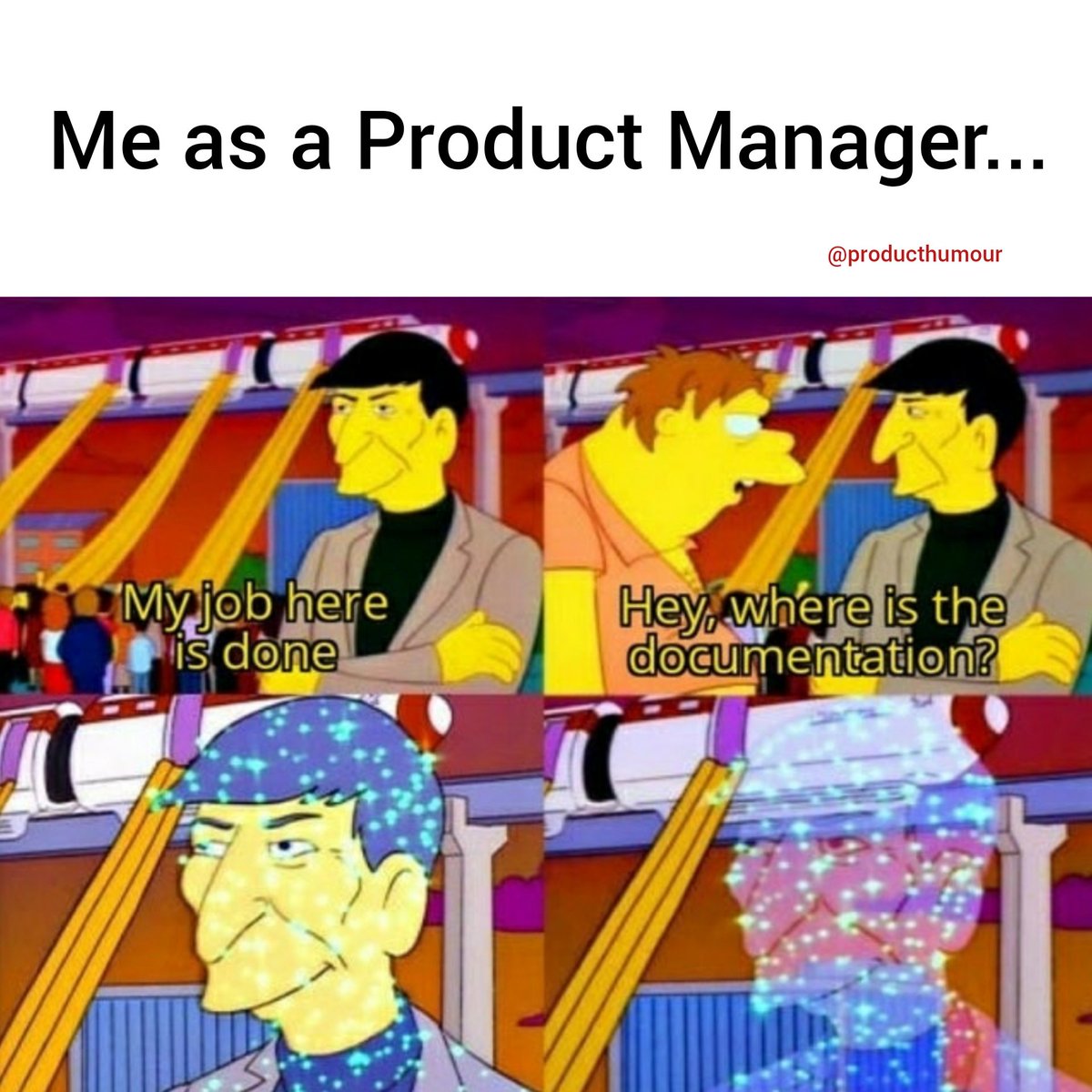 Producthumour (@producthumour) on Twitter photo Let's be honest. No one wants to write about it, read about it, or actually have to do it. I'm talking about documentation. I'd rather disappear. 😅
Follow <a href="/producthumour/">Producthumour</a> for some laughs about real issues. Let's be honest. No one wants to write about it, read about it, or actually have to do it. I'm talking about documentation. I'd rather disappear. 😅
Follow <a href="/producthumour/">Producthumour</a> for some laughs about real issues.