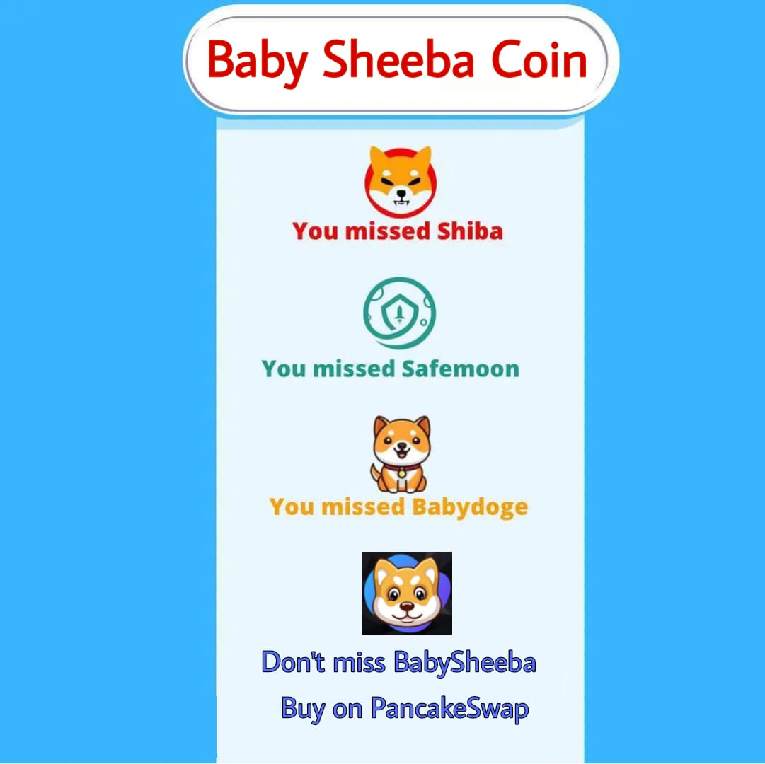 BabySheebaCoin's tweet photo. #BabySheeba : BIG PUMP VERY SOON!! 🔥📈
Contact Address -  0xeAA4832CfFCe12a275a4bA6cB71D1883183cb47F
https://t.co/ayzlhIjtSq

#Memcoin #cryptotrading https://t.co/omNJq2aNeL