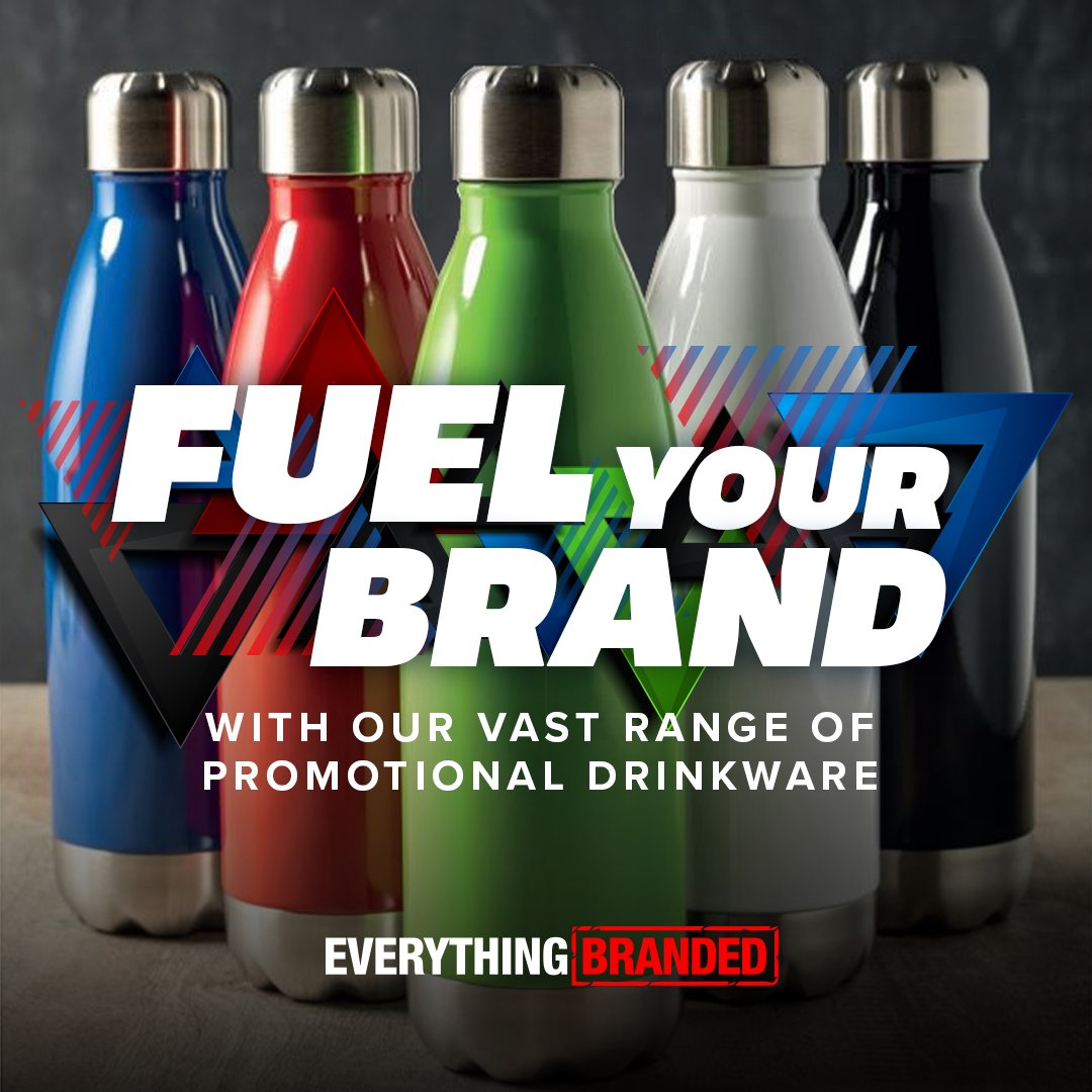 Boost your branding with printed #Promotional drinkware. 💦 
Perfect for sports and more, we have a huge range of bottles that can be branded with your logo: bit.ly/3Med1Bx 👈

#BrandedMerchandise #PromotionalProducts #PromoProducts #Drinkware #Branding