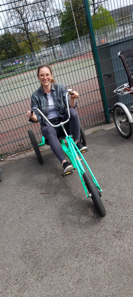 Lovely sunny day for cycling <a href="/cycling4_all/">SheffieldCycling4All</a> <a href="/DisabilitySheff/">Disability Sheffield</a> come down Tuesdays 1pm to 3pm Bikes and Trikes available a Mental Health Friendly group