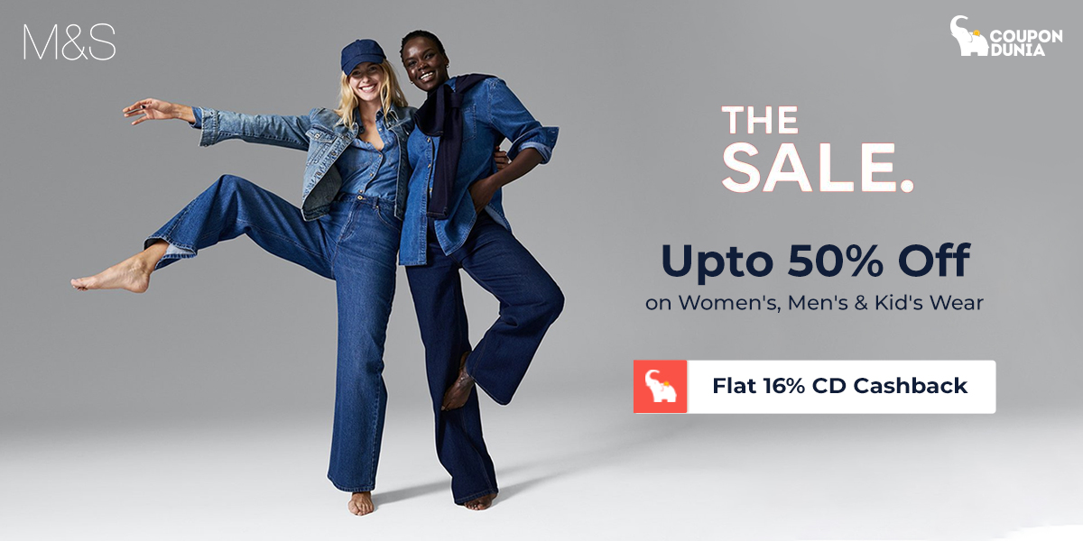 coupondunia's tweet photo. Its Sale! you canโt Resist
Shop Now ๐ https://t.co/FTBSxDcglT
.
.
.
.
#savewithcd #marksandspencer #clothing #fashion #amazonindia #amazon #flipkart #offers #sale #cashback #discountoffer https://t.co/2LCa6GOBZz
