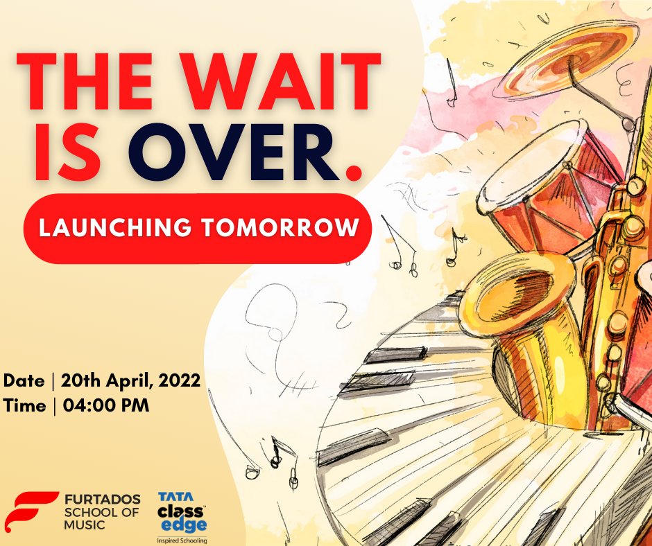 TCE &amp; <a href="/FSM_School/">Furtados School of Music</a> have come together to offer an exciting music curriculum. Be a part of this mega virtual launch on the 20th April at 4 PM.
To know more call us at 02261227000 or email us at enquiry@tataclassedge.com

#music #education #furtados #tataclassedge
