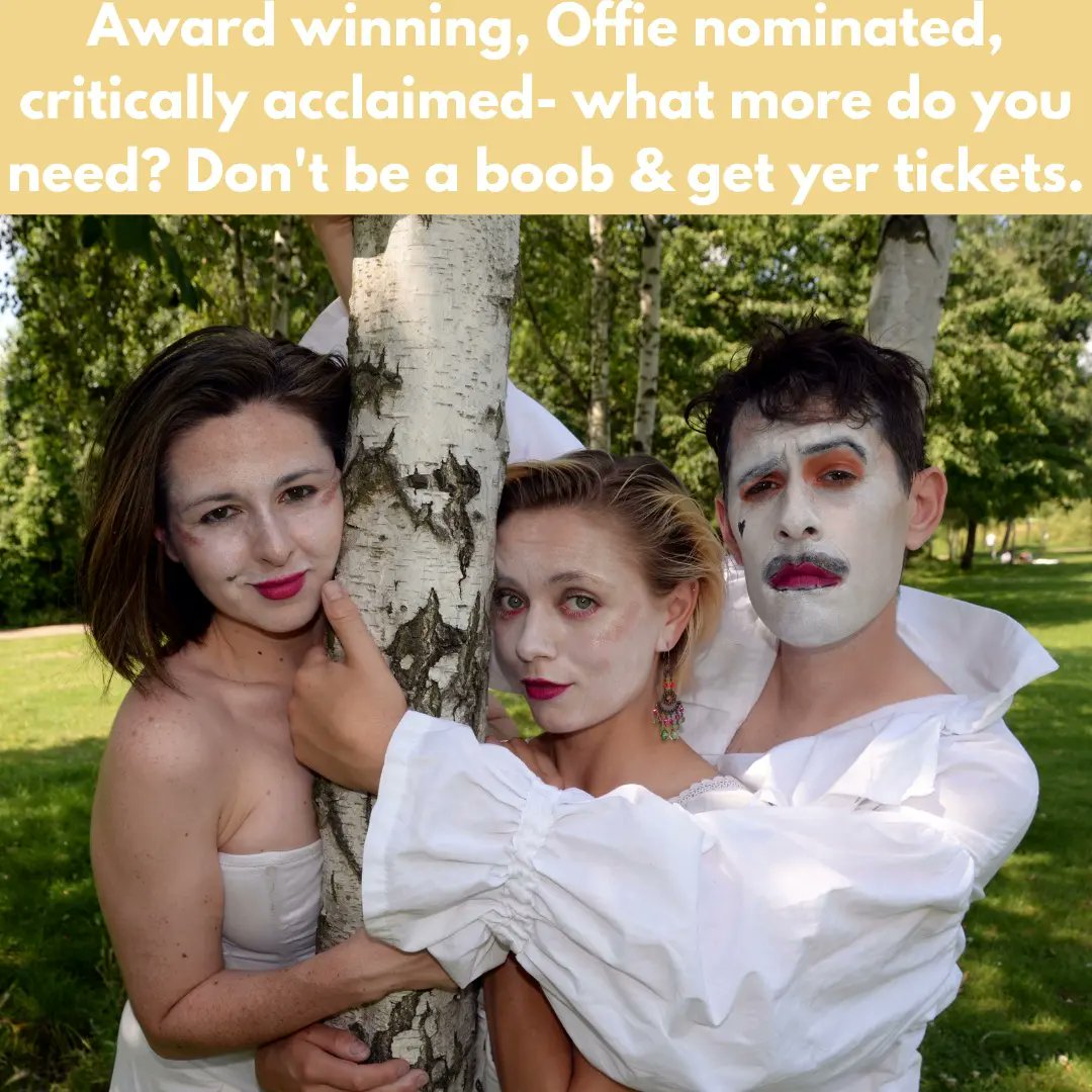 Final week of Dirty Corset. Don't be a boob &amp; miss it. pleasance.co.uk/event/dirty-co…