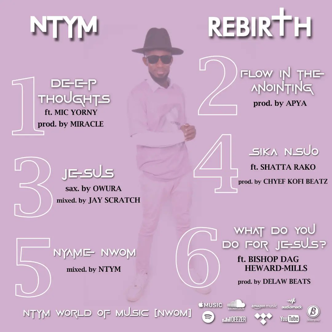 I am humbled to announce my debut extended play titled - REBIRTH 

The #RebirthEP 🕊️ signifies a new beginning, freshness and a coming of age for Ntym as an artist.

Out on May 12, 2022 on all digital platforms. Anticipate 🔥

#RebirthEP🕊️ #RebirthByNtym🕊️