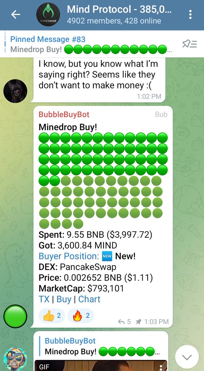 Minedrop tweet media