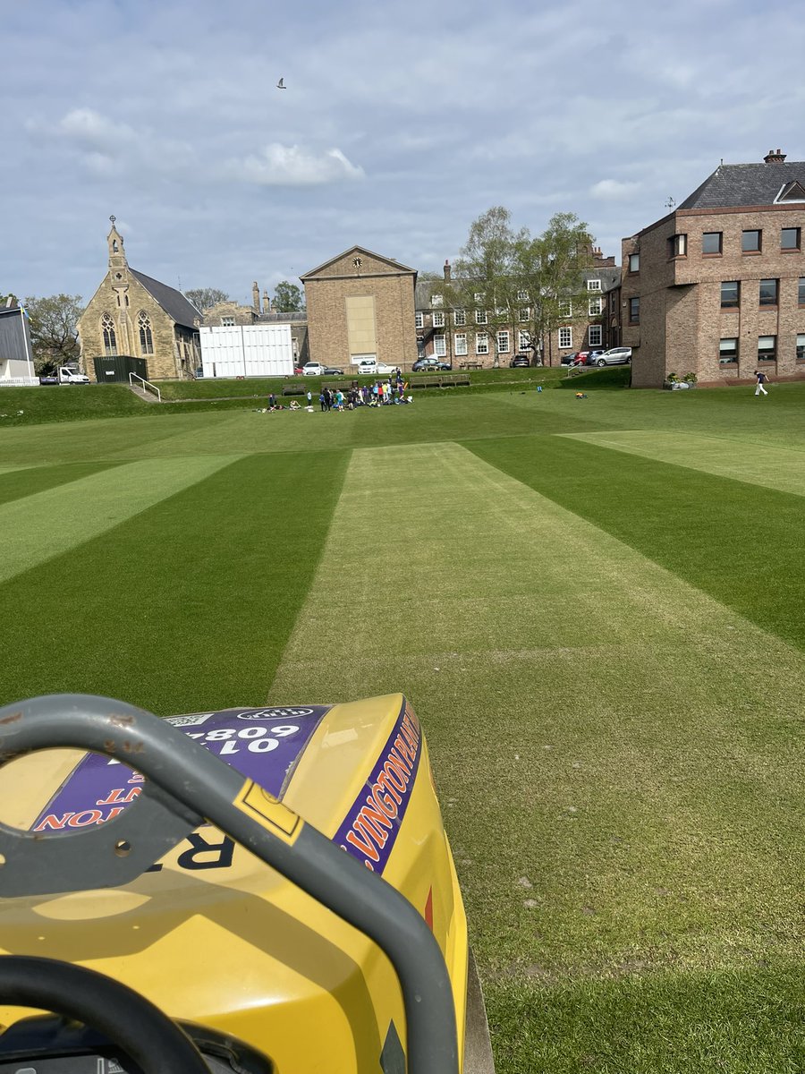ryanpepper91's tweet photo. This weeks match wicket prep going well pre season friendly for stp v uni of york and on Saturday copmanthorp v hovingham in the @HuntersYLN https://t.co/87SIDKM3zn