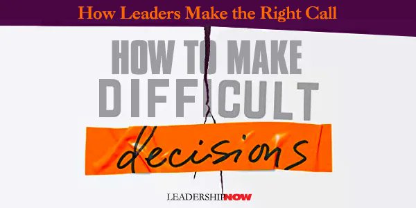 How to Make Difficult Decisions buff.ly/3xC3rEp <a href="/EricAPliner/">Eric Pliner</a> #DifficultDecisions