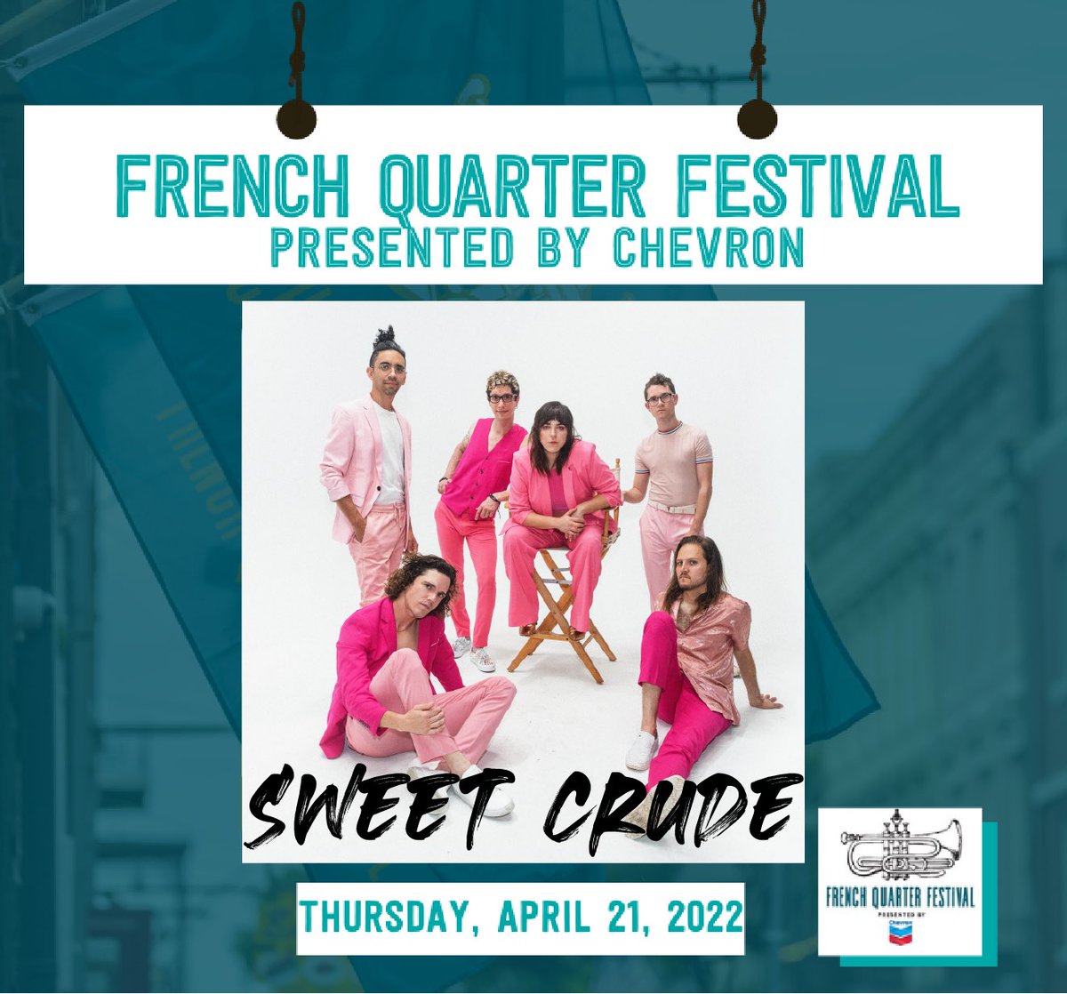 See y'all at <a href="/FQFestNOLA/">French Quarter Festivals, Inc</a> THIS THURSDAY at dat <a href="/TheAbitaBeer/">Abita Beer</a> stage, 4:50-6pm. Woohoo!