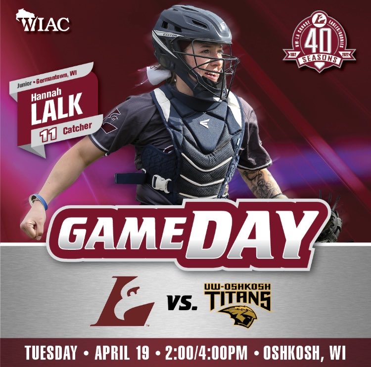 UWLSOFTBALL's tweet photo. NOTHING BETTER THAN A WEEKDAY GAME DAY! LET’S GO💪🏼 https://t.co/tHhd7nckve
