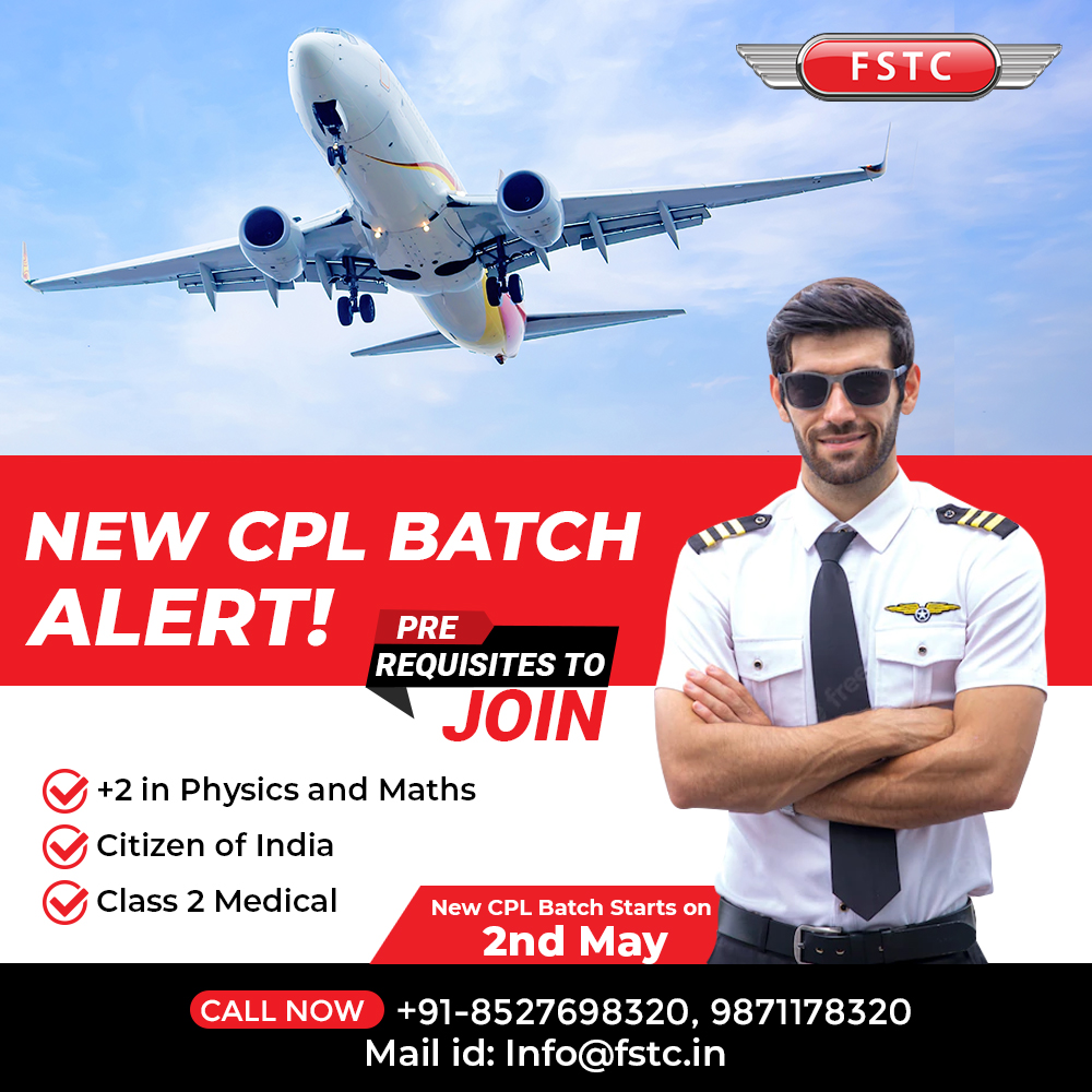 fstc_india's tweet image. Planning to join a new #CPLbatch? Here are some pre-requisites to keep in mind, as mandatory requirements.
To know about in-depth eligibility for a flying programme, talk to our experts.

Click here: fstc.in
Call us at Mobile No: +91-8527698320 | 9871178320
#FSTC