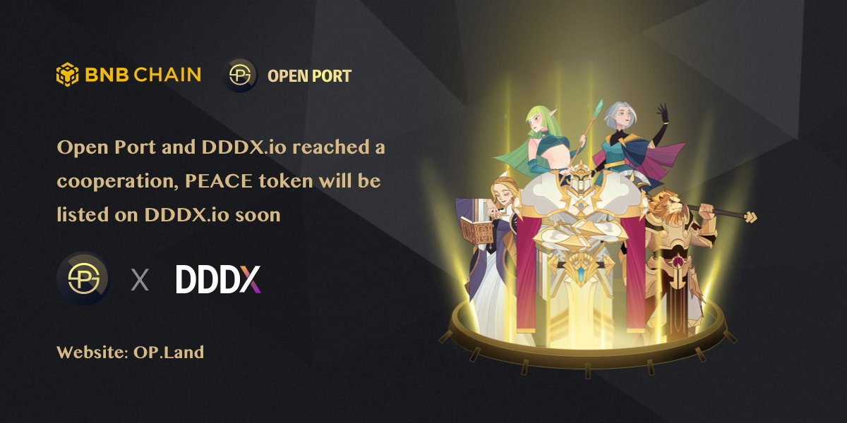 OpenPortProject's tweet image. 🥳Open Port and @DDDX_io reached a 🤝cooperation, #PEACE token will be listed on DDDX.io soon. 🥳
PUST will help  build a #StableCoin ecosystem, please pay attention to our announcement! Stay tuned！#BNBChain #PUST #PEACE #DDDX #StableCoin