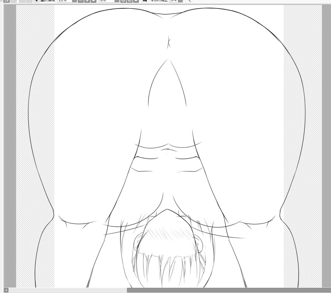 おまんぐり構図を最近描いてなかった気がしたので描き描き〆('ー`)
縦長比率で書き始めたらサイドの目測が定まらなかったので入りきるキャンパスサイズに一旦変更w
ただちょいとおケツ回りが太すぎだな('ー`)ゞ 