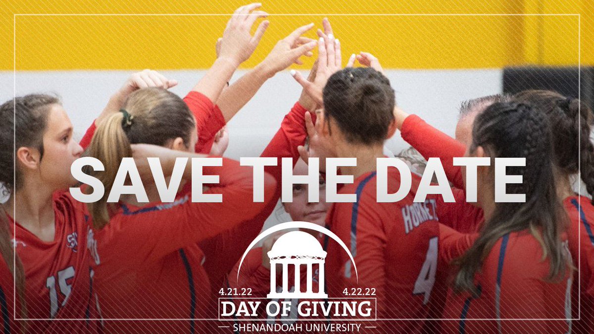 SUHornetsVB's tweet photo. Save the date! Day of Giving begins on Thursday, April 21st at noon. Our student-athletes have dreams of winning championships, becoming future leaders and impacting the community. Help our Hornets thrive! #SUDayOfGiving #SaveTheDate

🗓 | 4/21-4/22
⏰ | Noon until noon https://t.co/shk0qoifIP