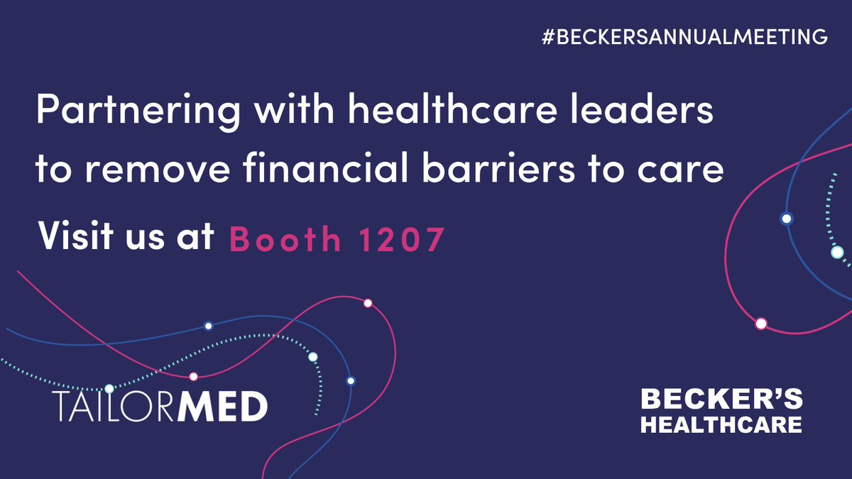 We’re looking forward to the #BeckersAnnualMeeting next week! Stop by and meet our team at Booth 1207. @BeckersHR
