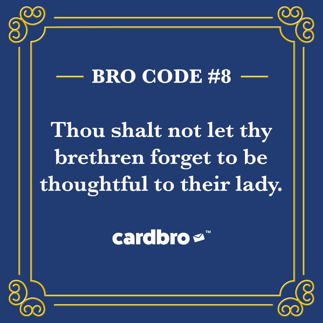 cardbro_'s tweet photo. CardBro™ = BroCode. #CardBro #BroCode
#TuesdayVibes #TuesdayThoughts #RelationshipHacks #LifeHacks #Goals #AbercrombieFitch https://t.co/QihQ1lb9KA