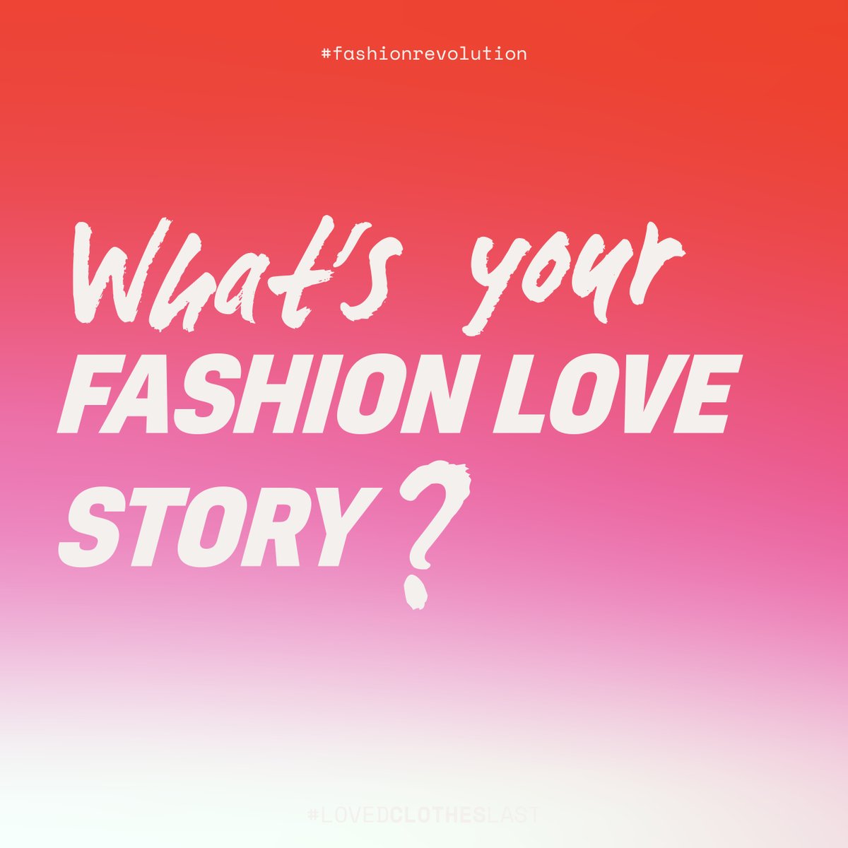 The most sustainable garment is already in your wardrobe. Let's love our clothes like the good friends they are 💖

Share your fashion love stories with us on social media - We'll be resharing as many as we can 💫

#FashionRevolutionWeek #LovedClothesLast