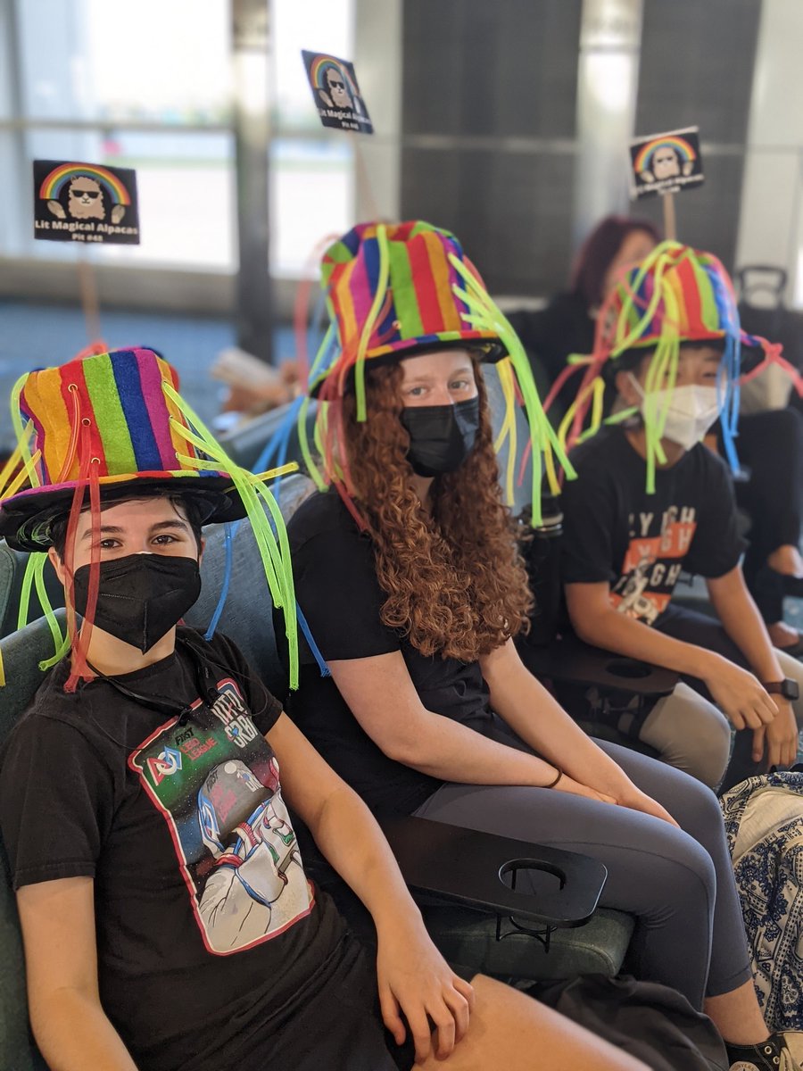 How to find <a href="/FIRSTweets/">FIRST</a> teams in the airport, heading to #FIRSTCHAMP in Houston