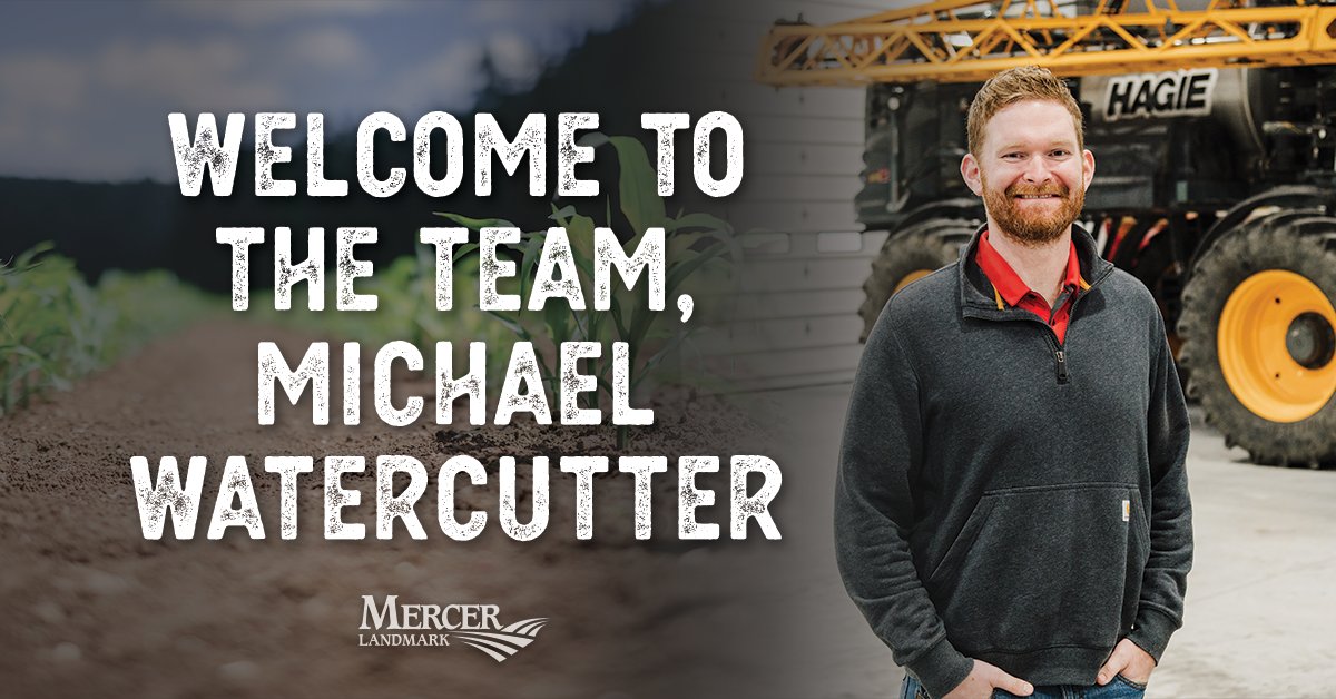 MercerLandmark's tweet photo. Join us in welcoming Michael Watercutter, our new Mercer Landmark Conservation Agronomist.
We are excited to have Michael join our team and we look forward to the sustainability efforts he can provide to our farmers.
#MercerLandmark #CareersInAg #Sustainability https://t.co/iehrS7szJi