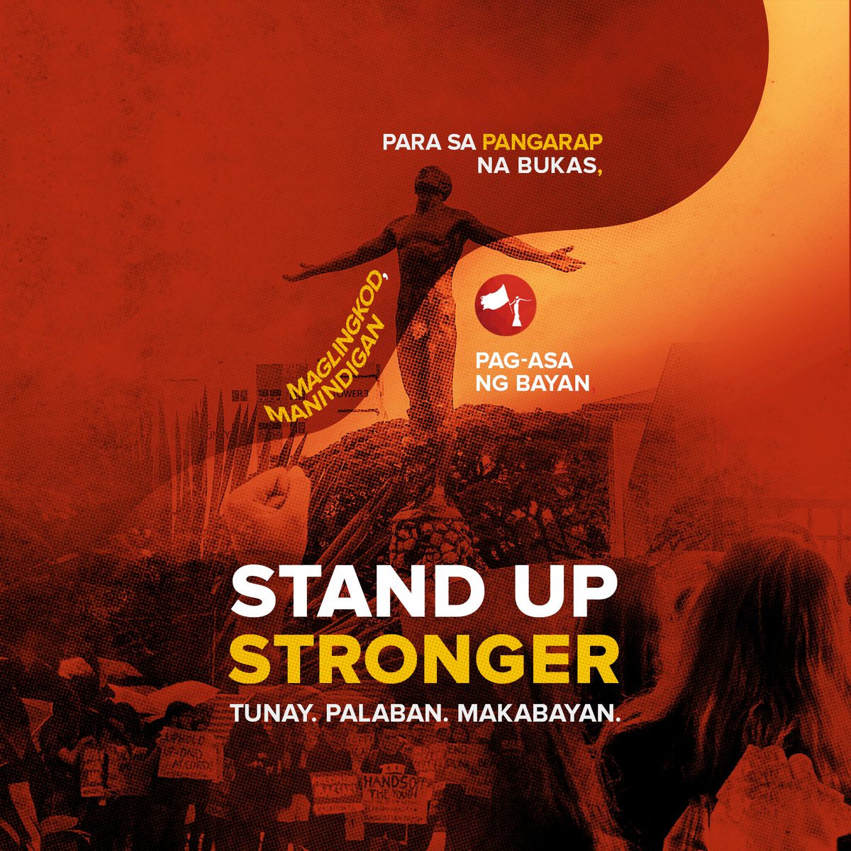 standupclark's tweet photo. Hindi nagtatapos sa mga tagumpay sa samu’t saring kampanya ang paglaban para sa karapatan ng mga iskolar ng bayan. 

Para sa pangarap na bukas, maglingkod, manindigan! Pag-asa ng bayan, #StandUpStronger!

#StandUpStronger
#DefendUP
#LigtasNaBalikEskwela https://t.co/36DI5uap0H