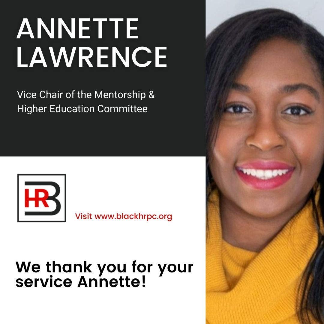 Blackhrpc's tweet photo. Annette Lawrence is the Vice Chair of the Mentorship & Higher Education Committee. Her multifaceted background in higher education, legal services, and finance allows her to fully understand the #employeeexperience. Thank you Annette, for your service to our community.
#BlackHRPC https://t.co/l8avUHs0pK