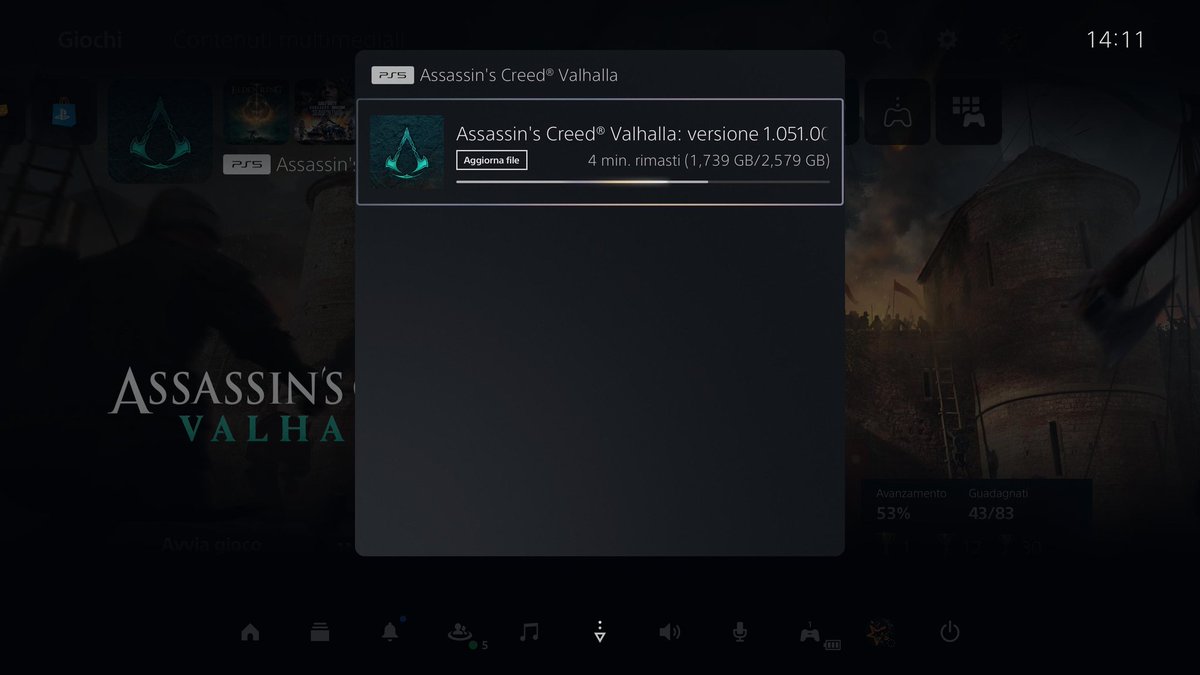CriptAssassini's tweet photo. ⚠️ La nuova patch di #ACValhalla è ora disponibile al download su console Sony! https://t.co/o663Rg4fly