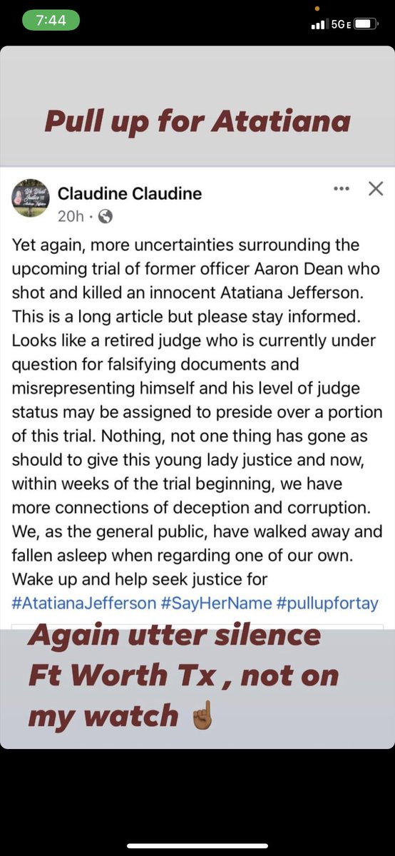 JamesSm40288539's tweet photo. Ft Worth Tx the glass is not half full … I’m getting tired of the bull #pullupfortay #accountabilityforatatianajefferson #justiceforatatiana https://t.co/VPw7yGsp1B