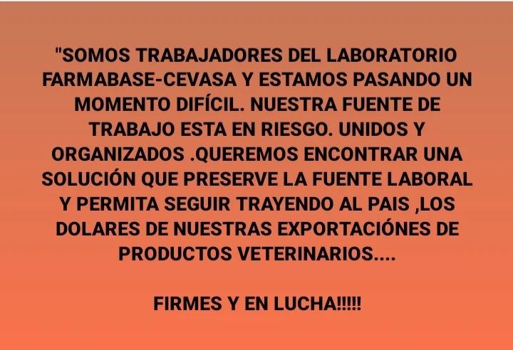 Acompañamos la lucha de lxs compañerxs de <a href="/TCevasa/">Trabajadores De Cevasa</a>