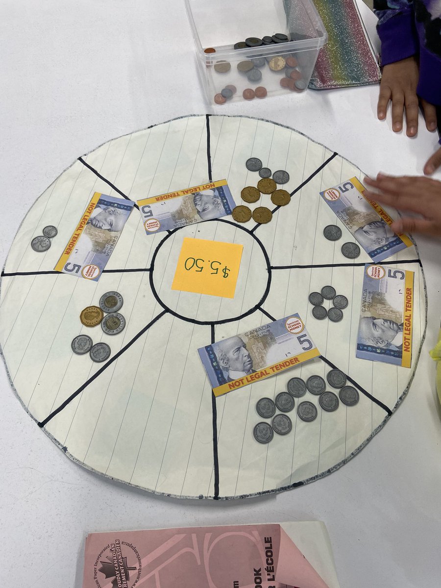 RyanHDSB's tweet photo. We have been exploring the different kinds of currency Canada uses and how we can represent different amounts and make change! 💰🇨🇦 @DesmondHDSB https://t.co/7tgeQmxHzc