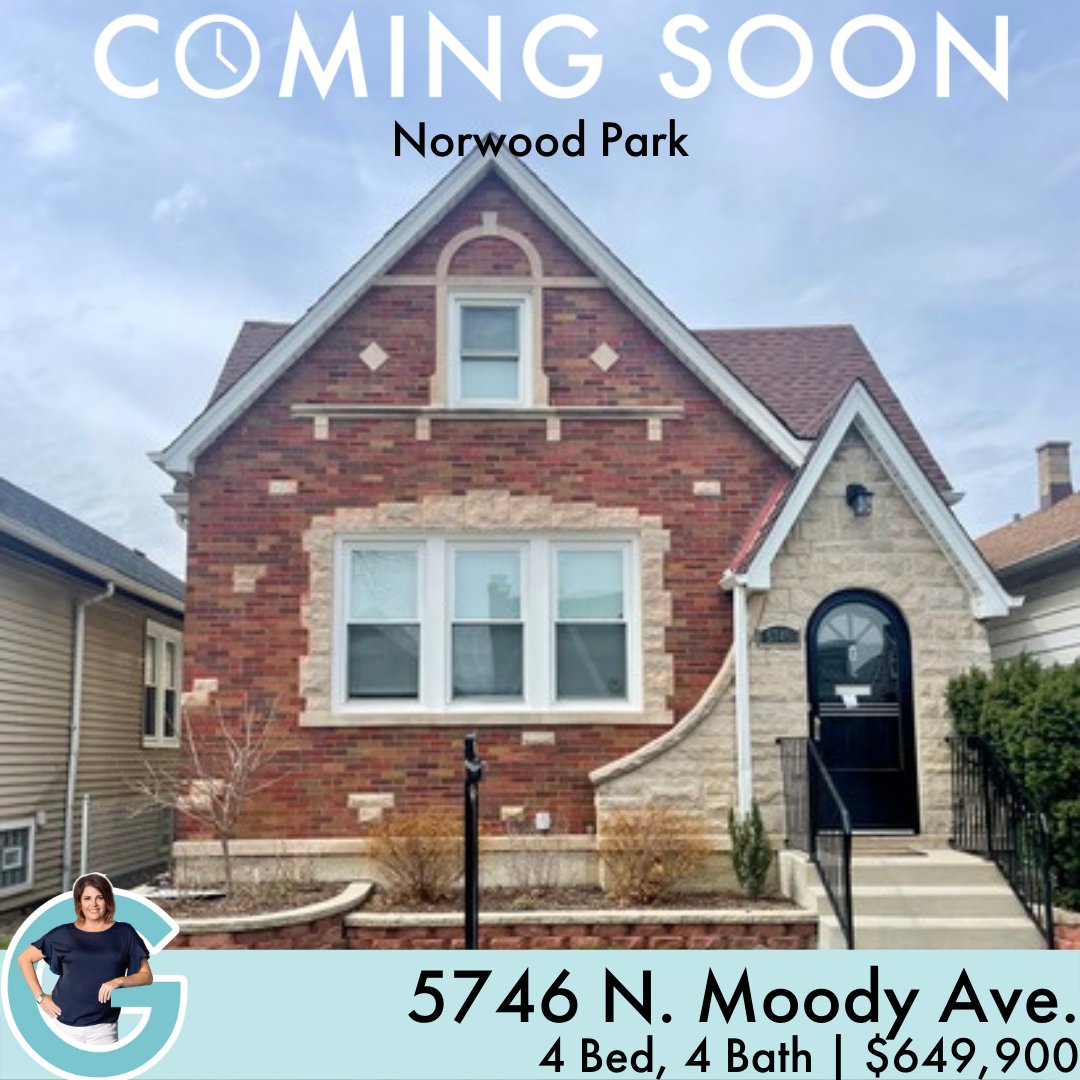 PurdyGina's tweet photo. COMING SOON in Norwood Park! 5746 N. Moody Ave. 👉👉4 Bed, 4 Bath | $649,900
This is not your average English Tudor!
Gina Purdy - Baird & Warner, 773-318-7945
#PurdyProperties #ComingSoon #LiveLoveRealEstate #BWEdgebrook #PurdyPleased #RealEstate #RealEstateAgent https://t.co/PMkrdWBjl1