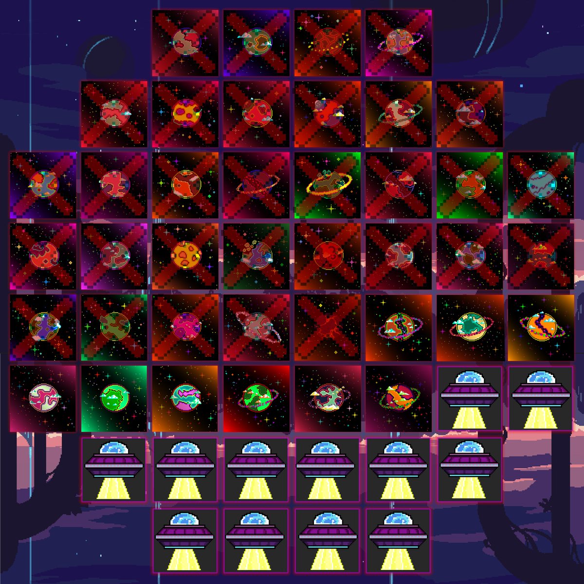 🪐Shiny Pixel Planets, The Project I have Launched for almost 3 Weeks, Has some Successes 🪐
⭐️ 32 Sales ⭐️
🪐 30 Owners 🪐
💓 4 Resales 💓
🌎 Floor Price is so Affordable only 0.004 🌎
Only 9 SPP left , 2 of them Contains ETH rewards.
The best Time to Grab 1.💓