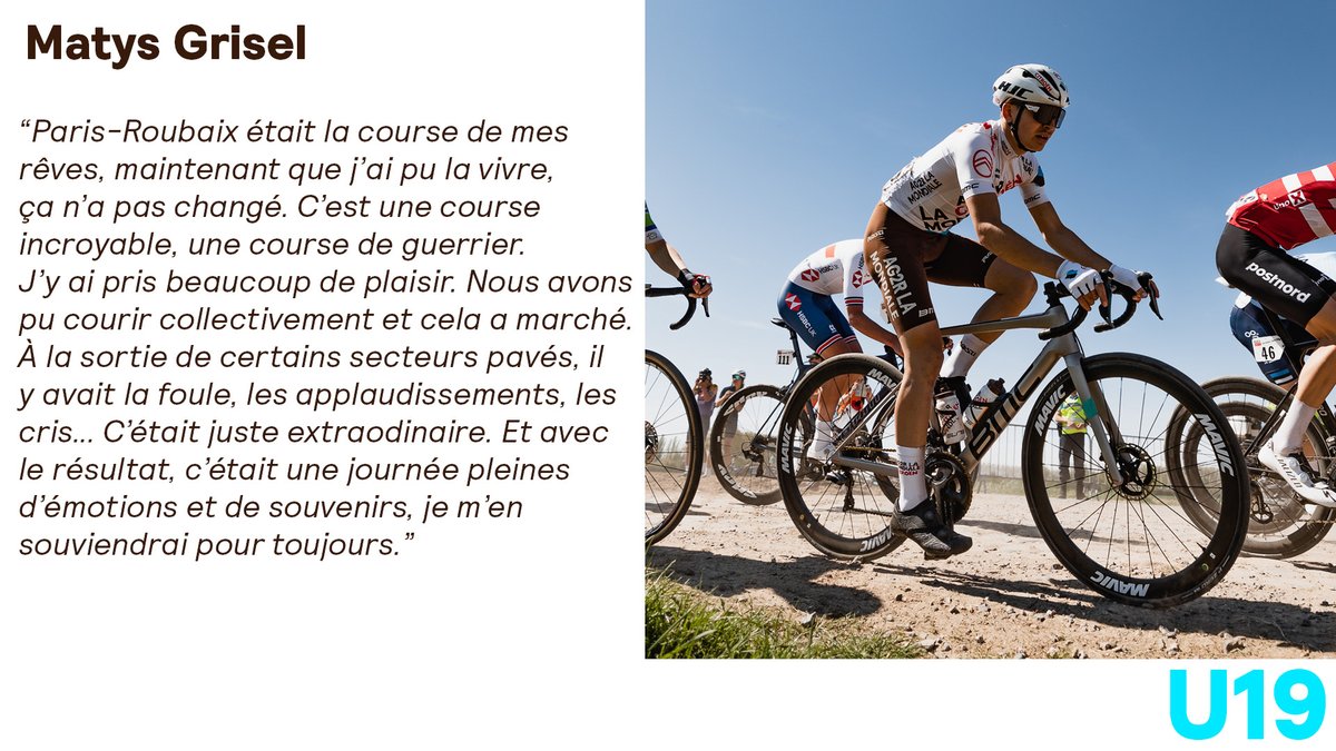 🇨🇵 @Paris_Roubaix 

🎙 <a href="/GriselMatys/">Grisel Matys</a> : "C'était juste extraordinaire"