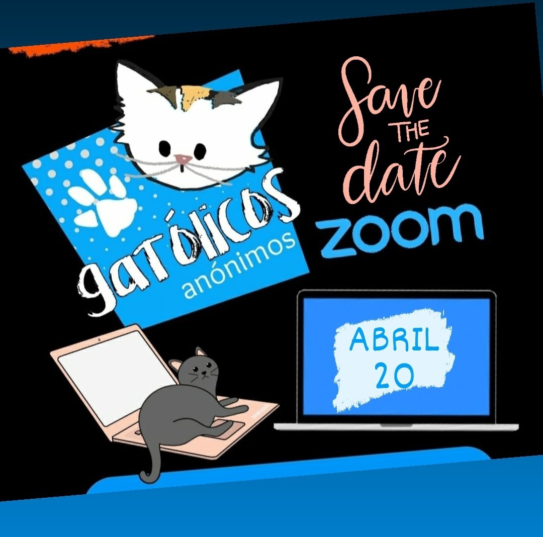Yeiii tenemos ZOOM mañana 20 de Abril 2022 🐱 😾 🐈 😹 😽 😺 🐱 😾  quieres sumarte? Puedes hacerlo desde tu casa, envíanos un DM o Inbox o comenta aquí ⬇️ para enviarte el link 🐈😻🐾🙋‍♀️📢
Miercoles 20 de Abril 
MEX/COL  7:30 PM 
#meeting #reunion #gatos #Gatolicos #SuperPawMx