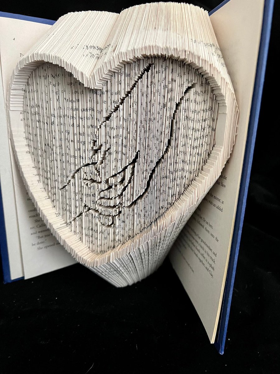 Mothers hold our hands for a little while, and our hearts forever. This tribute to #mothers is new in my #etsy shop. #mothersday #gifts #foldedbookart #books #bookish #love #heart #celebrate #homedecor #mothersdaygifts etsy.me/3uUT2SL