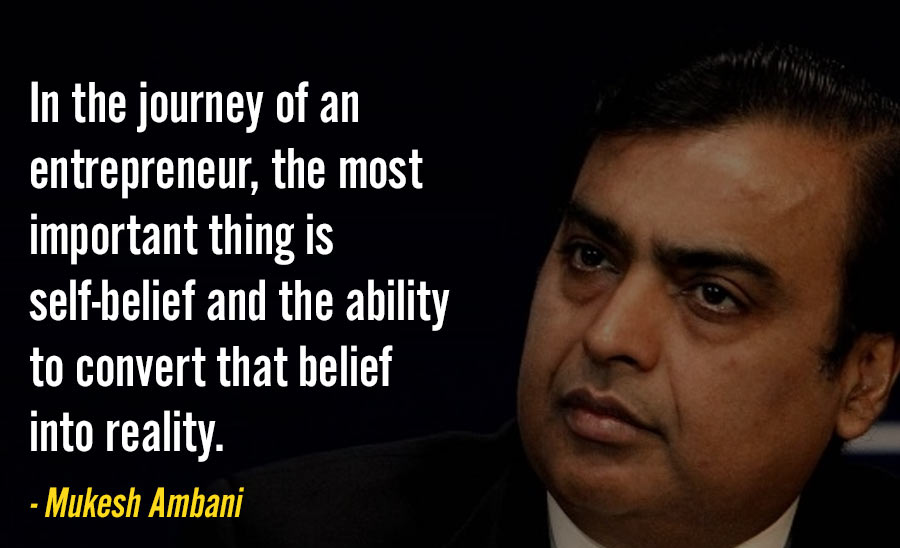  Happy \"Self-Belief\" Tuesday Happy Birthday Mukesh Ambani! 