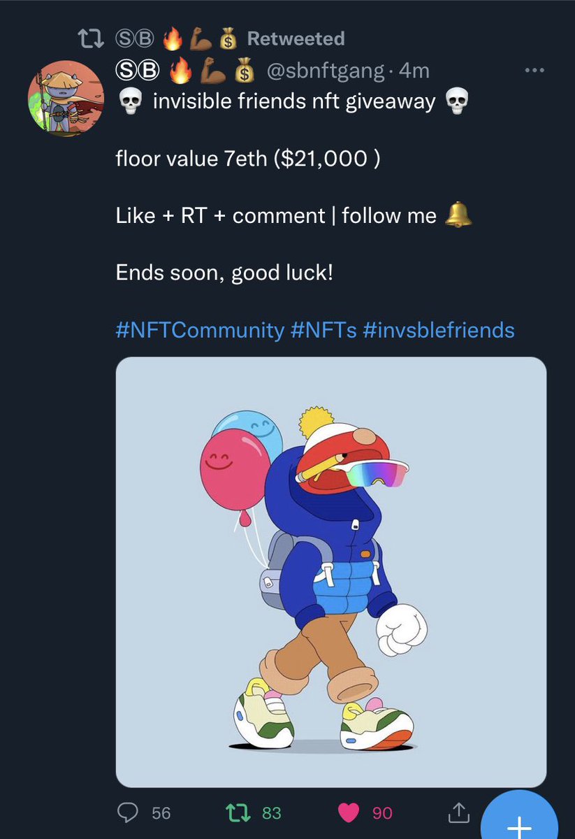 DontRug's tweet photo. @sbnftgang Done with all steps🤞🏽🍀❤️
0x016542eAb62880E0931a86Db2e2B2C91f0FdEBef https://t.co/5tcCqEXkcq
