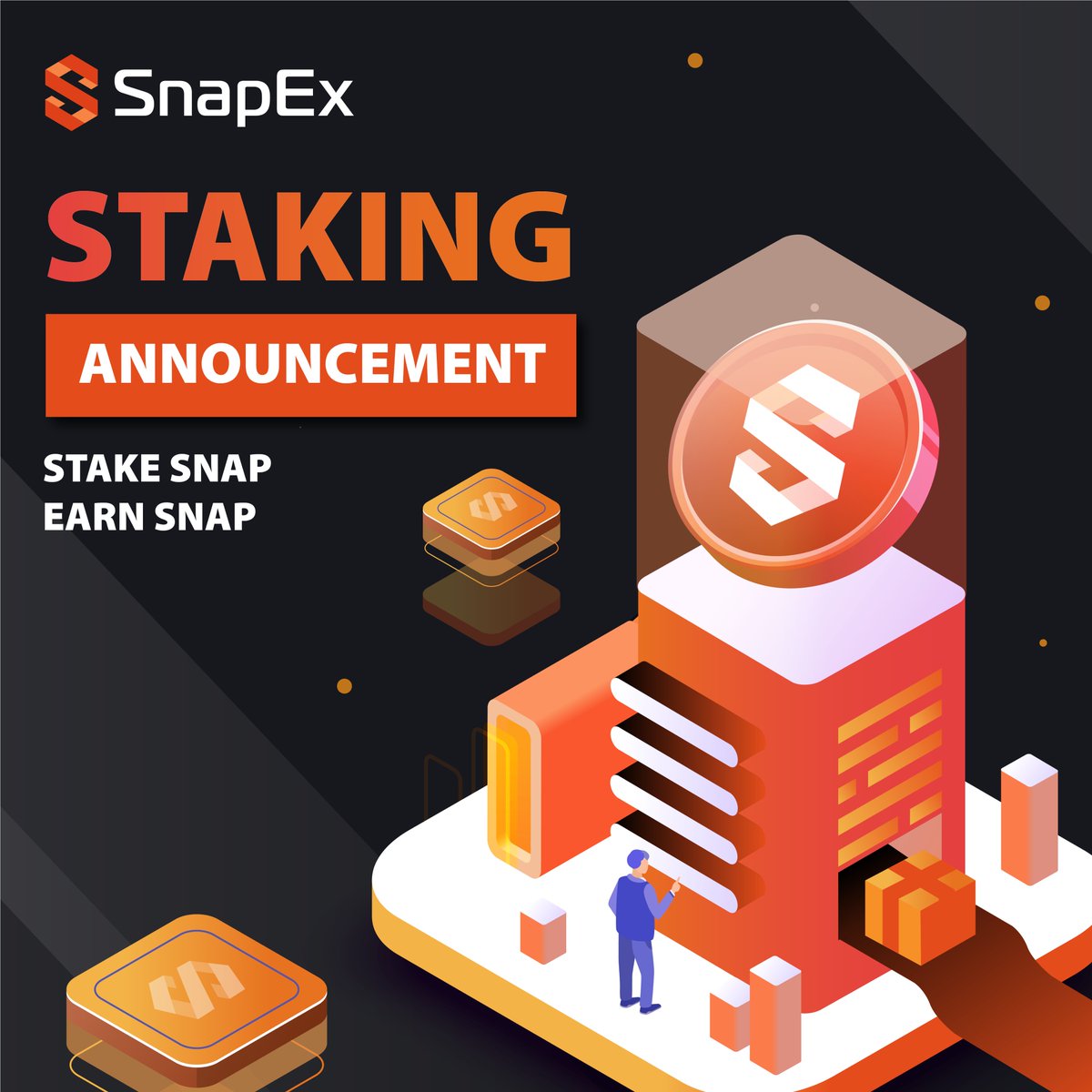 The BIG MOMENT you've been waiting for

SNAP Token Single Staking Announcement!

SnapEx is proud to launch our own on-defi portal BSC staking for the #SNAP token on 20 April 2022. 
SNAP Staking: snapexdefi.com/staking

For more information: bit.ly/3uUT3pG