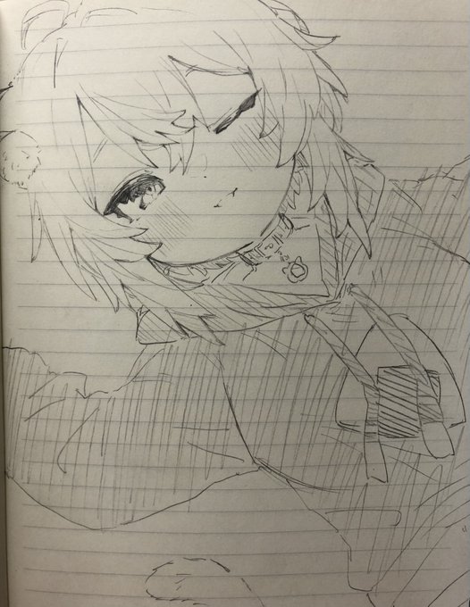 一発描きうろ覚えおかゆちゃん。 